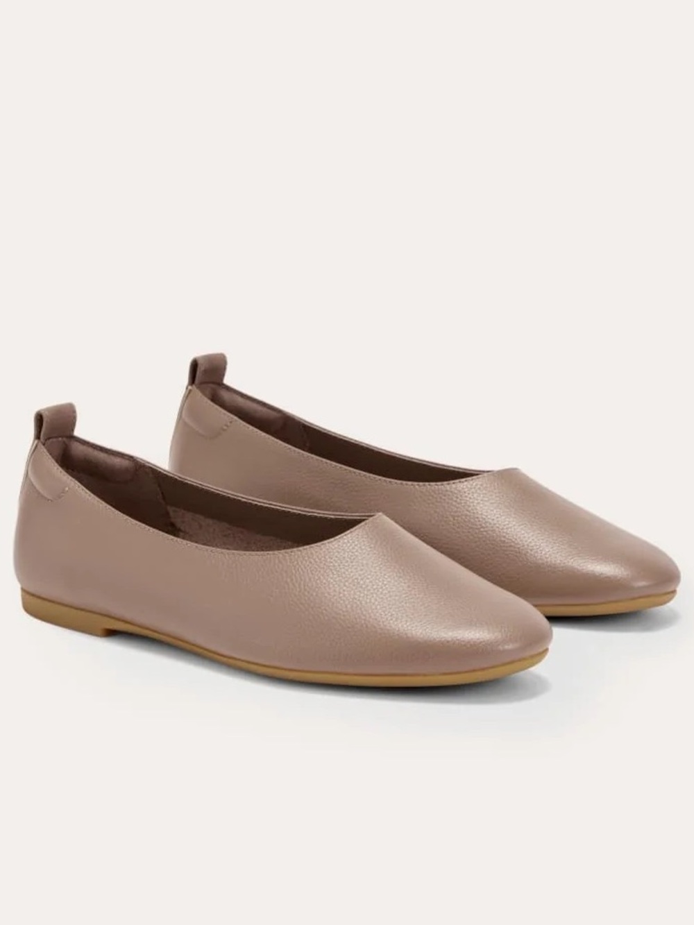 Everlane The Day Glove Mocha Brown Leather Ballet Flats Shoes Classic Size 7 NIB